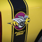 Classic American Car Rumble Bee Logo on car