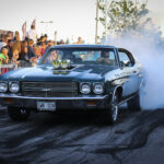 American Muscle Car Burn out Race