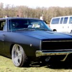 American Muscle Car Black Dodge Charger