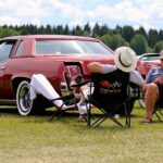 Classic American Cars parked up and Relaxing