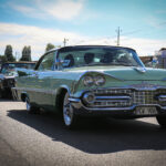 Classic American Cars Facing you on Parade